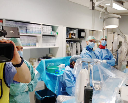 diretta live istittuto clinico humanitas di rozzano, live case svolto da Dr bernhard Reimers, audio e ideo, trasmissione, 4k, altissima definizione, doctor, medicine, medical, research, course, learning, meeting, university